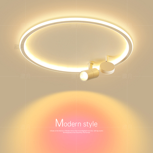 高级感主卧室灯创意led吸顶灯夕阳氛围灯客厅房间灯2026新款 灯具