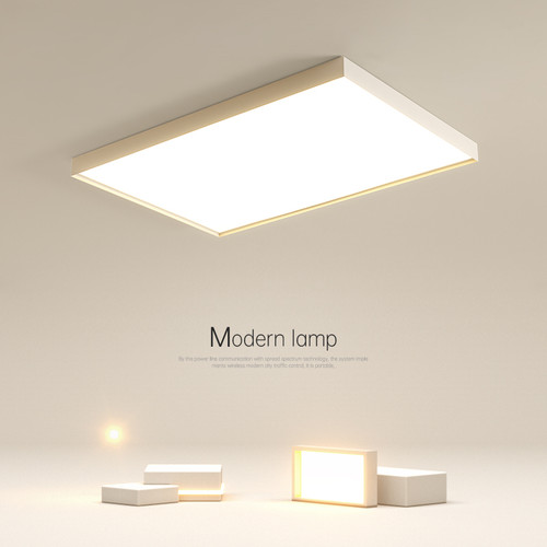 简约现代长方形客厅吸顶灯