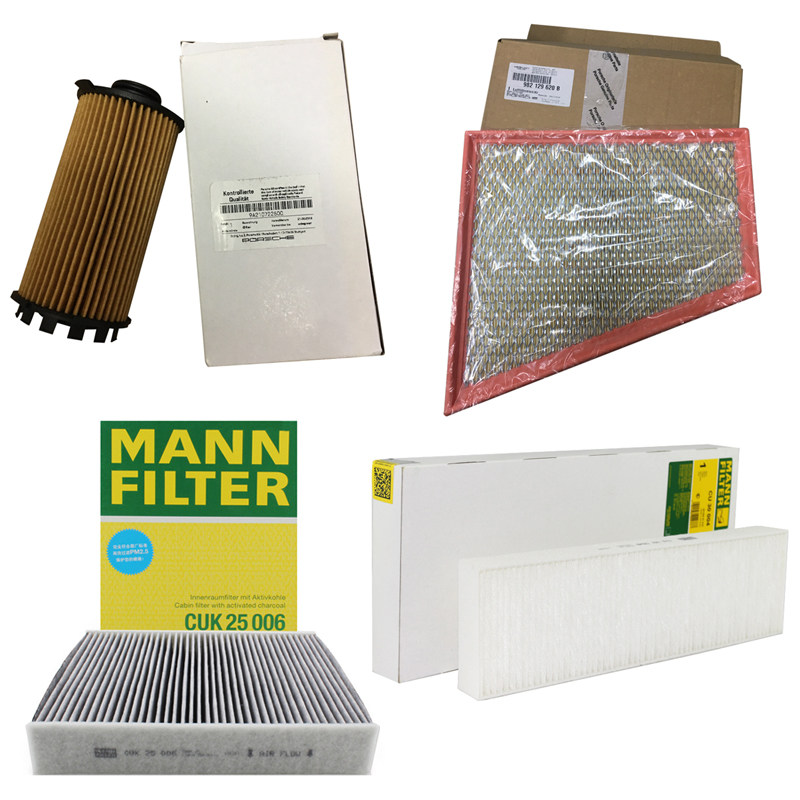 适配 保时捷718 cayman boxster 2.0t 机滤 空滤 空调滤 三滤套装