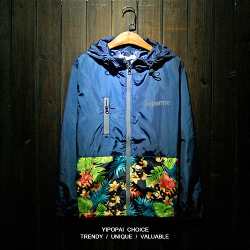 屹魄19春夏金银枫叶轻薄款叶子连帽风衣外套速干防晒防风男女夹克在类目 男装, 风衣中 - 来自Buy2taobao.com提供专业的淘宝代购服务