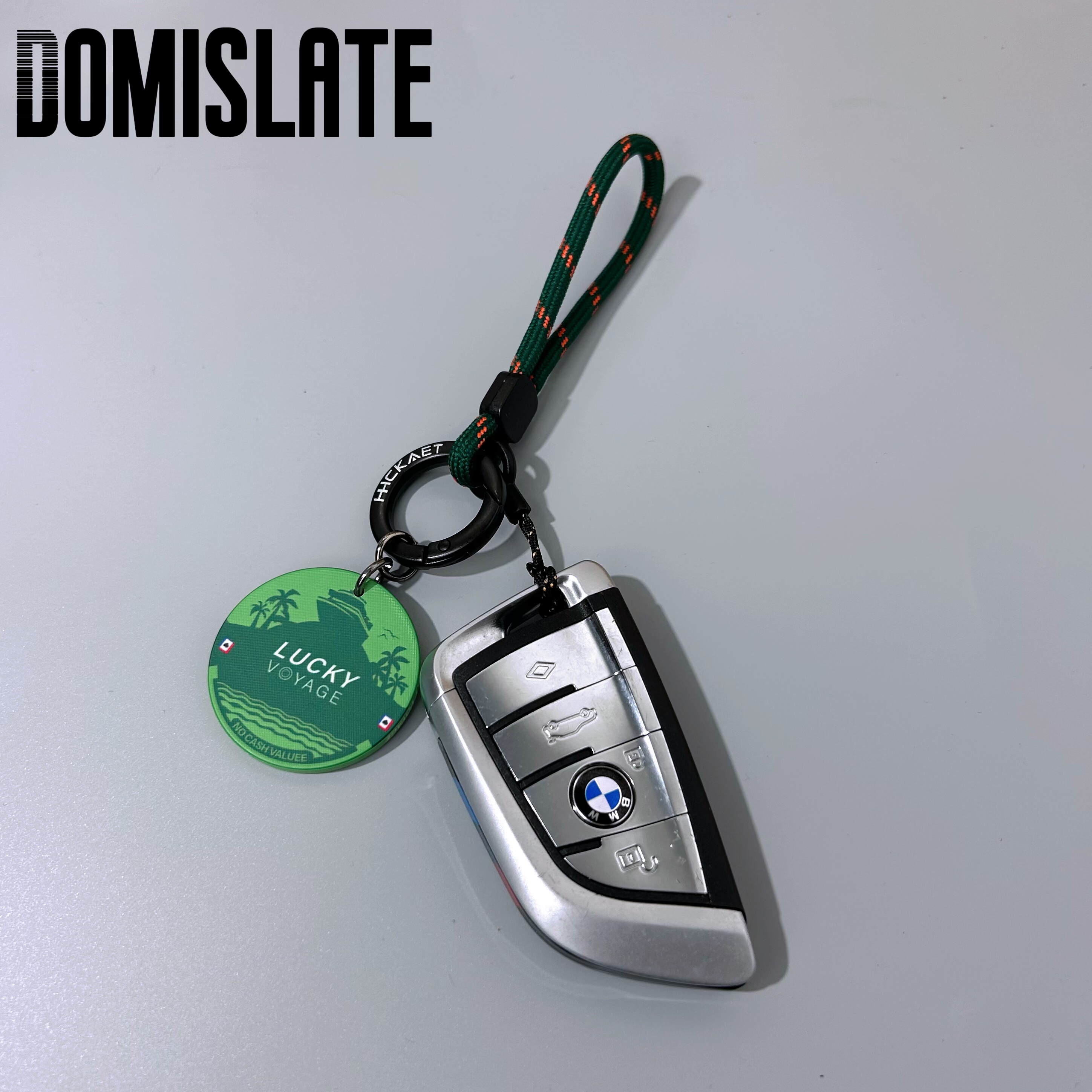 好运航行皮绳挂饰陶瓷筹码骰子汽车钥匙扣高级挂件 lucky情侣礼物