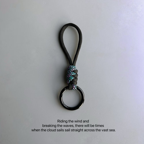 2025蛇年手工编织钥匙扣绳伞绳钥匙扣挂绳汽车装饰挂扣卡扣车钥匙