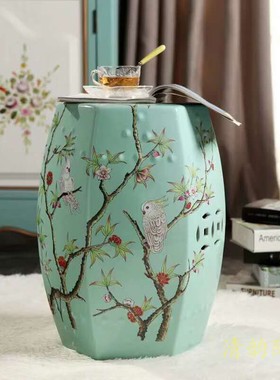 景德镇多边形颜色釉中式风白瓷