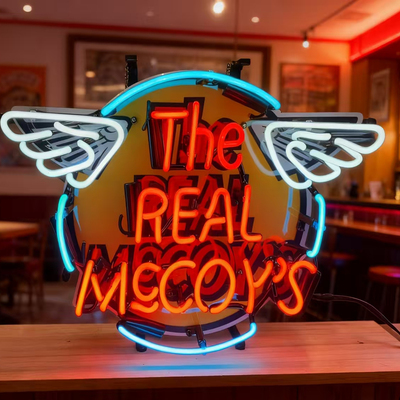 The Real McCoy's 美式复古霓虹灯复刻经典潮牌标识