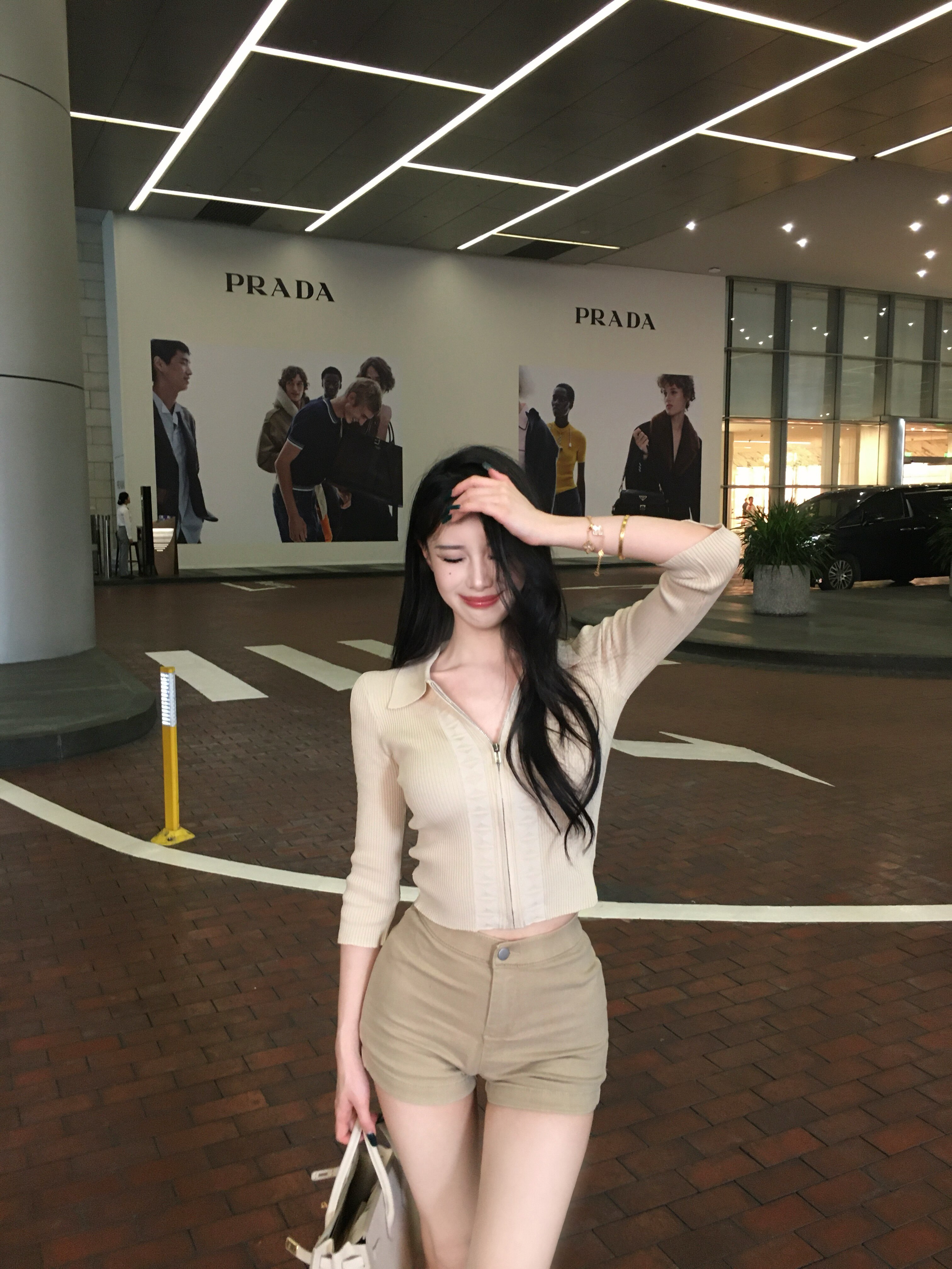 Genieeea吉妮的宝藏 Herm*s千金感经典贵气拉链针织长袖开衫上衣