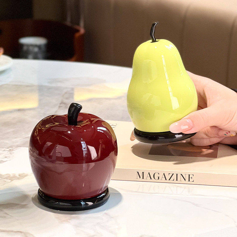 新款苹果梨牙签筒家用棉签盒高颜值可爱创意高档牙线盒牙签收纳盒,收纳整理,牙签盒,淘宝优惠券,粉丝福利购,淘宝优惠卷