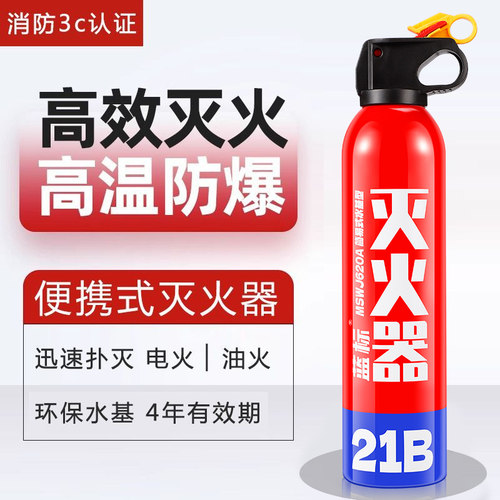 水基灭火器小型私家车用耐高温
