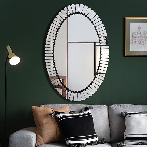 威尼斯椭圆餐厅墙面可定制装饰镜