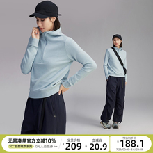CLOUDSPACE【宁静卫衣】连帽立领微休闲半拉链卫衣2025春秋女上衣