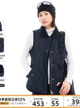 CLOUDSPACE【暖心】葫芦形绗缝索罗娜棉外穿马甲背心2025冬上衣女