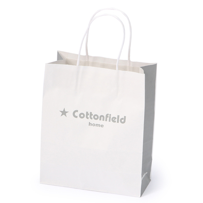 棉田/cottonfield白色LOGO环保毛巾手提纸袋礼盒（不作单独销售）