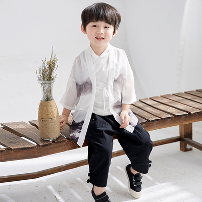 夏季薄款男童中国风汉服