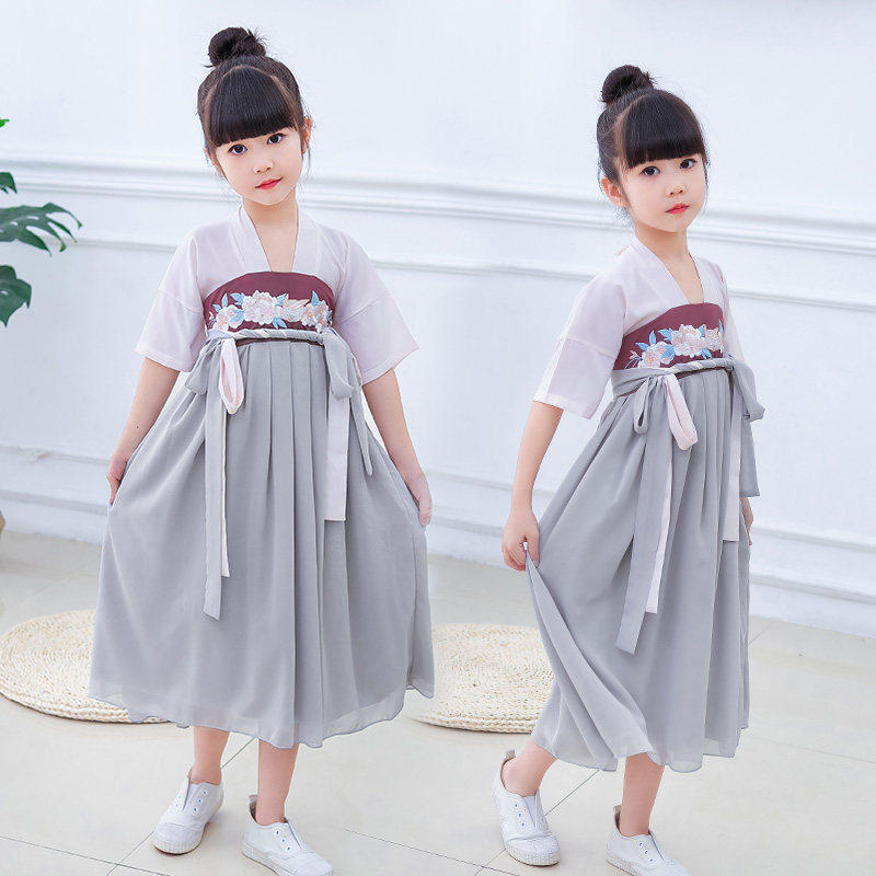 2025新款女童汉服长裙小孩夏季