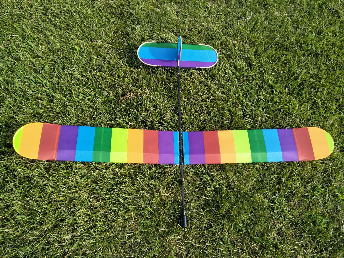 滑翔机风筝 高中低左右双盘 鹰盘飞机盘旋风筝碳杆 微风 适合新手