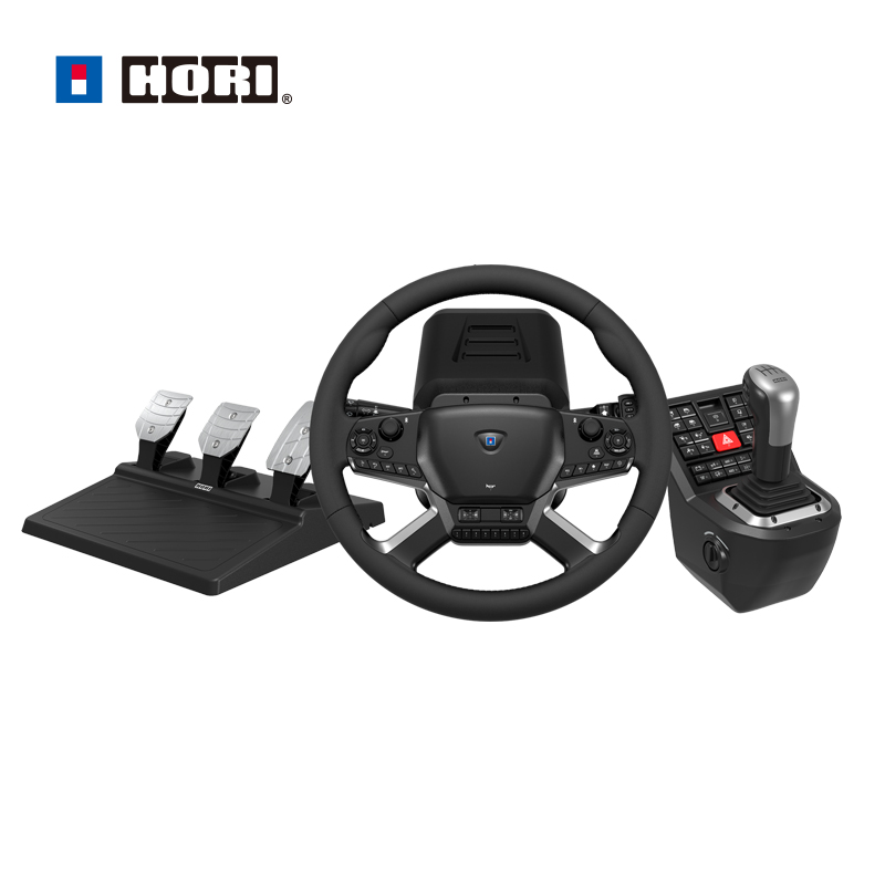 HORI 力反馈卡车模拟方向盘PC电脑赠欧洲卡车2游戏steam使用