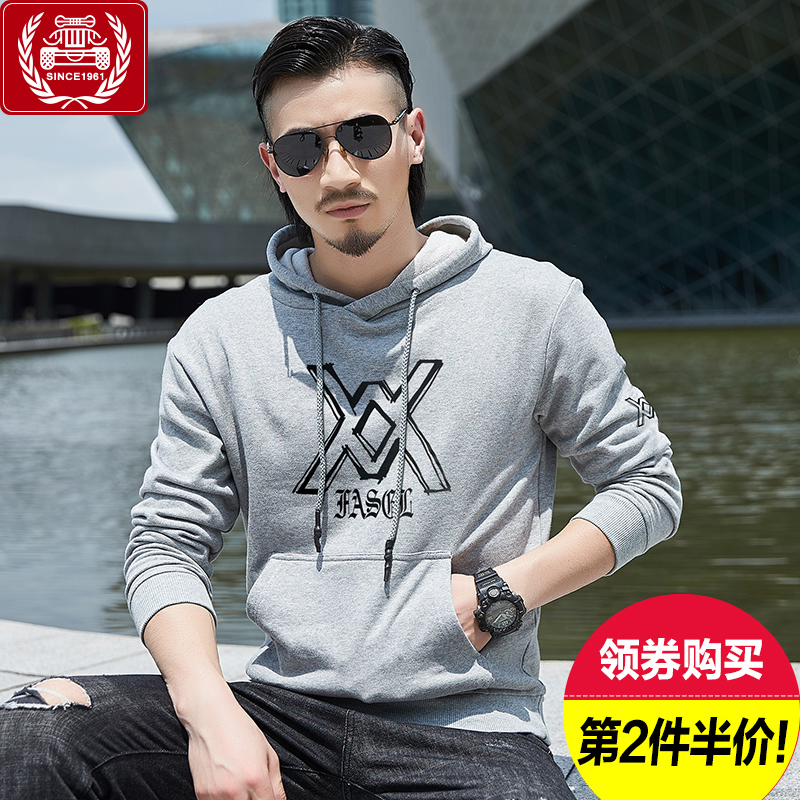 战地吉圃连帽卫衣男士长袖春秋款宽松套头秋装休闲大码运动衫外套在类目 男装, 卫衣中 - 来自Buy2taobao.com提供专业的淘宝代购服务