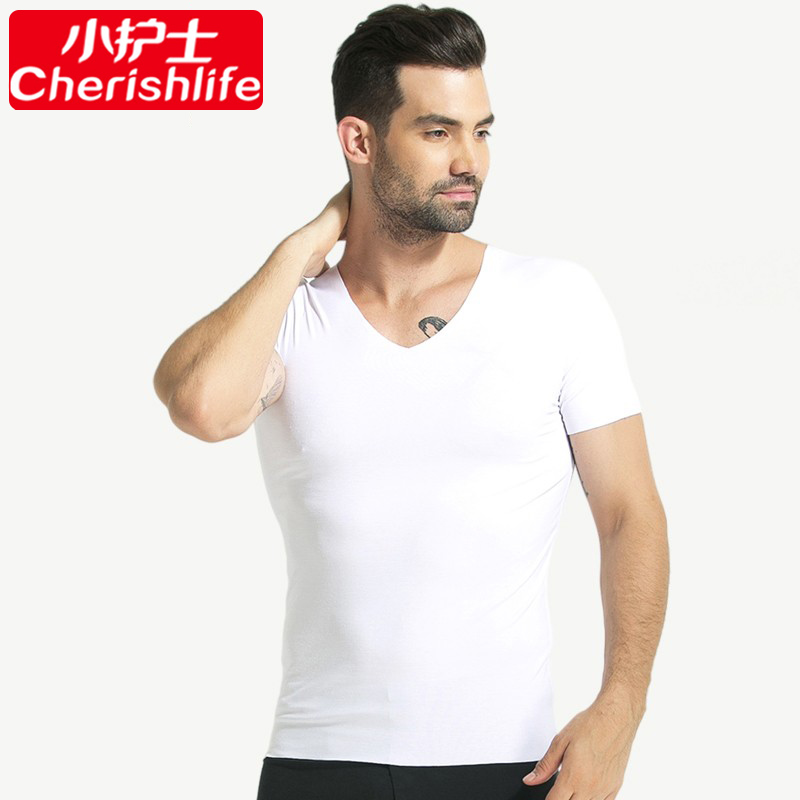 小护士无痕短袖男莫代尔内衣