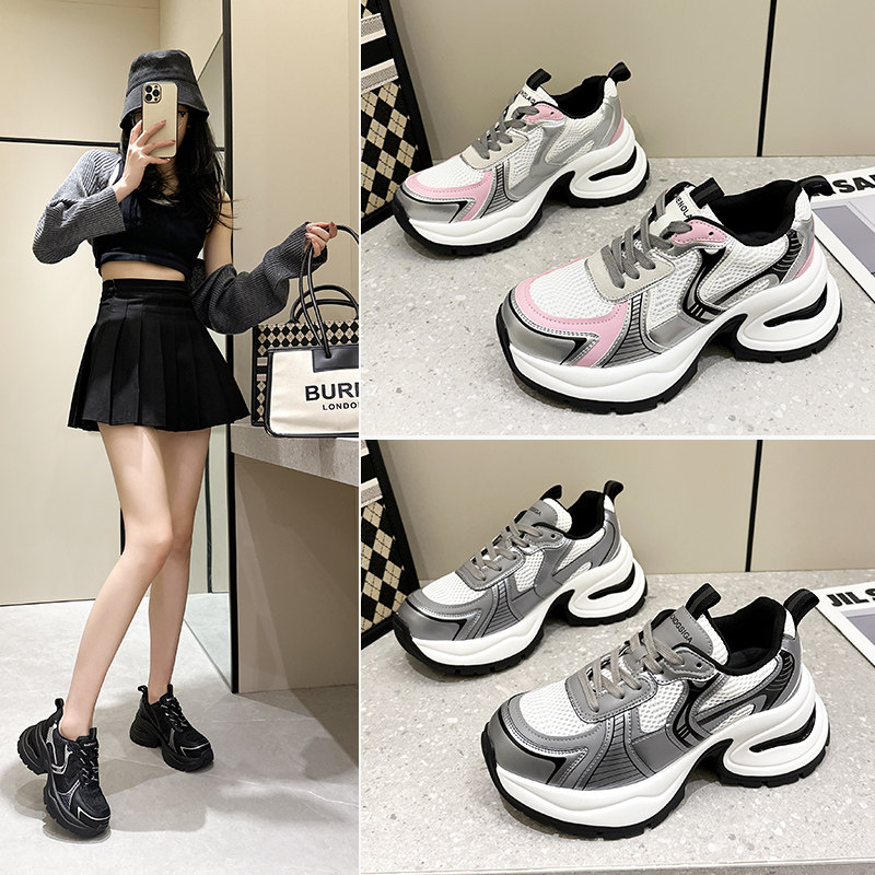 赵露思同款老爹鞋女增高图片