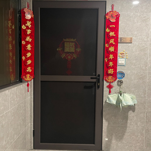 价格实惠金钢网平开纱门房间纱门