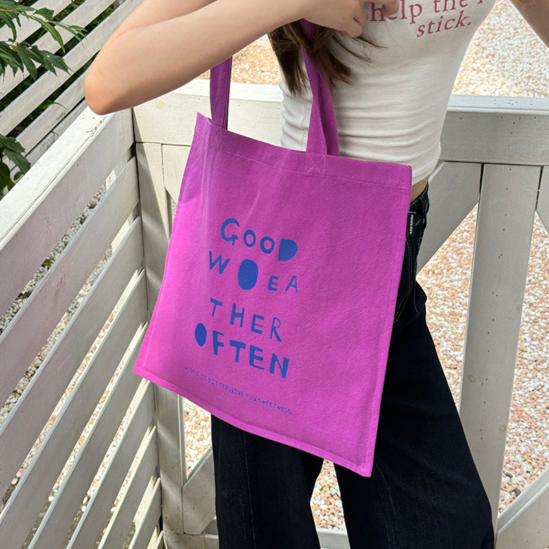 Monote韩系字母百搭帆布包