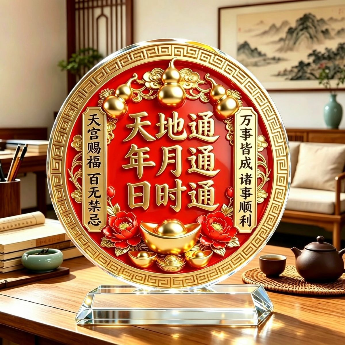 2026蛇年福字门贴乔迁之喜装饰入户大门毛毡福字窗花新年装饰