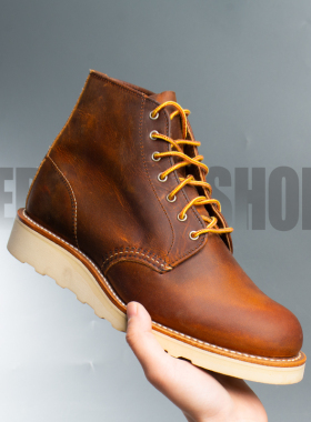 仓库现货优品redwing红翼美产复古工装靴女靴圆头B头牛皮靴RW3451