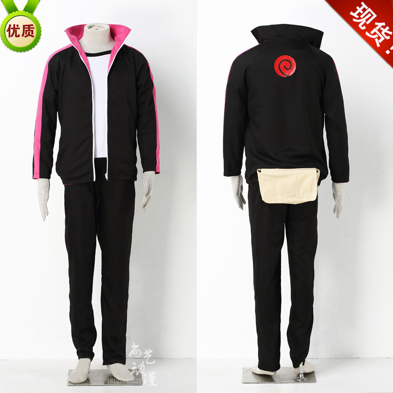 火影忍者博人传-旋涡博人cos服装日常居家休闲服男装童装cosplay