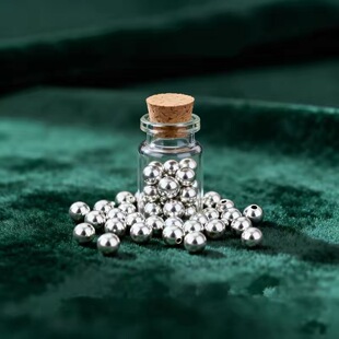 999纯银珠子转运珠 光面银珠 手串配珠 手工编织红绳手链银饰配件