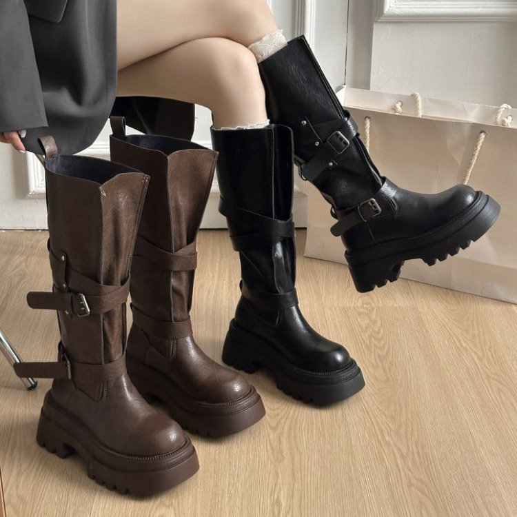 不过膝靴子女2025年新款秋季