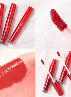 新款丝绒红管塑料空气唇釉哑光雾面不易掉色口红唇彩美妆