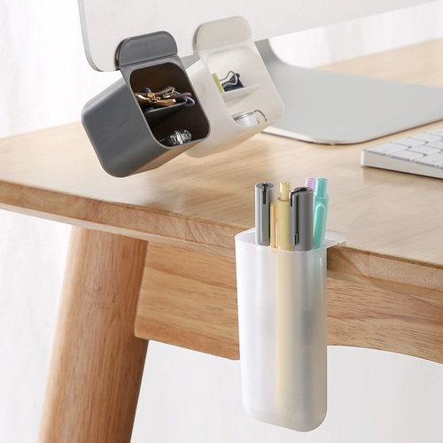 Настольная коробка для хранения, универсальный держатель для ручек, канцтовары, ЖК-дисплей, пенал