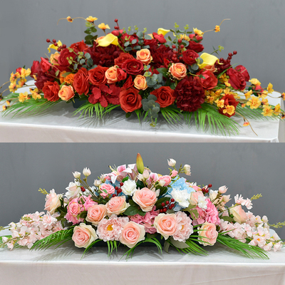 仿真花会议桌摆花会议室桌花