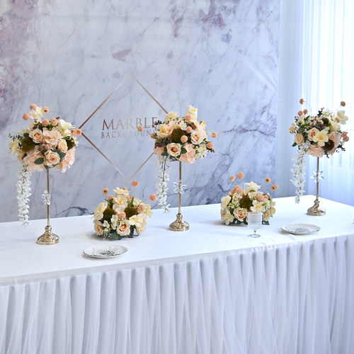 仿真花西餐桌摆花生日宴会桌花