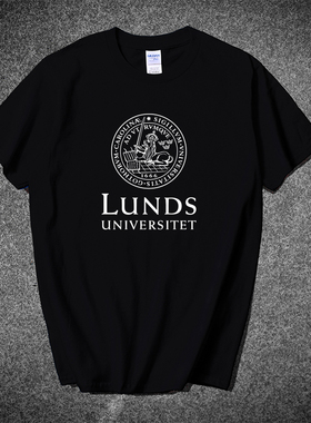 瑞典隆德大学T恤短袖Lund University纪念品LU留学生聚会棉校园风