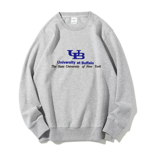 纽约州立大学布法罗分校 圆领卫衣University at UB班服