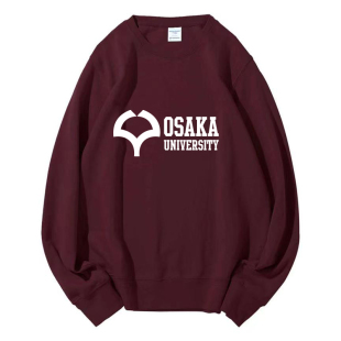 日本大阪大学圆领卫衣Osaka 定制聚会 University纪念品周边个性