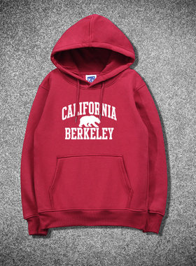 特价卫衣伯克利熊款连帽卫衣伯克利加州大学Berkeley纪念品加绒