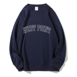 西点军校 圆领卫衣West Point西点纪念品 男朋友宽松外套BF风情侣