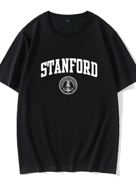 斯坦福大学情侣T恤校服当男人恋爱时 STANFORD纯棉班服徐美都同款