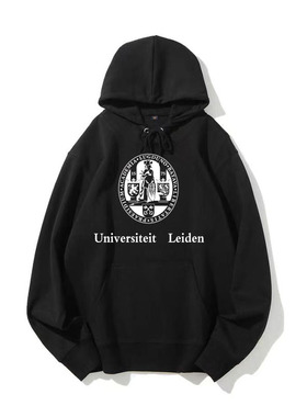 荷兰莱顿大学套头卫衣Leiden university莱顿纪念连帽衫加绒外套