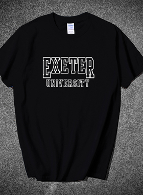 英国埃克塞特大学T恤短袖University of Exeter纪念衫班服聚会