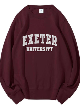 英国埃克塞特大学圆领卫衣University of Exeter纪念衫班服