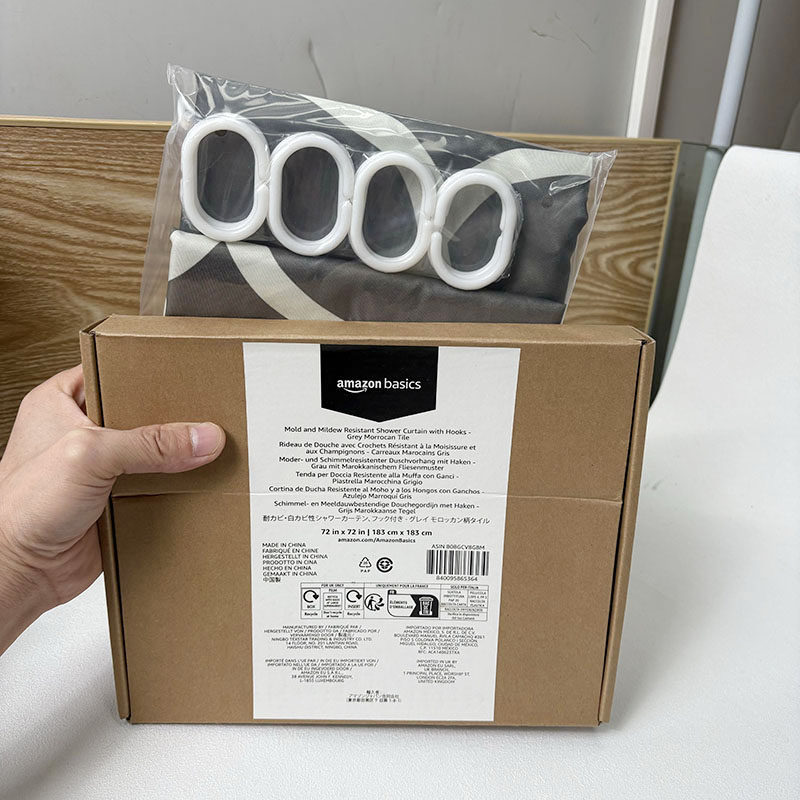 捡漏原9.9美金 浴室卫生间浅色系防水浴帘防霉隔断帘门帘窗户挂帘