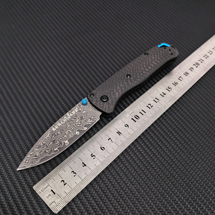 蝴蝶BM535-3碳纤大马户外防身小折刀轻量便携口袋小刀袖珍狩猎刀