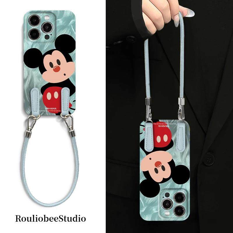 羽纱米奇适用苹 果16promax手机保护壳iphone15新款小米14挂绳华为mate60pro女Pura70菲林壳opporeno13荣耀vi,3C数码配件,手机保护套/壳,淘宝优惠券,粉丝福利购,淘宝优惠卷