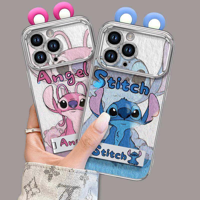 电镀大视窗史迪仔适用苹 果15promax手机保护壳华为mate60pro新款P70男女荣耀200情侣OPPOReno12/VIVOS19/小,3C数码配件,手机保护套/壳,淘宝优惠券,粉丝福利购,淘宝优惠卷