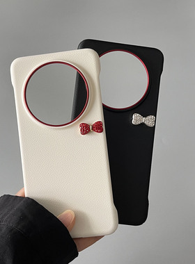 新款华为mate70pro手机壳立体水钻蝴蝶结适用mate60pro+超薄外壳mate80pro max时尚个性简约70女款散热保护套