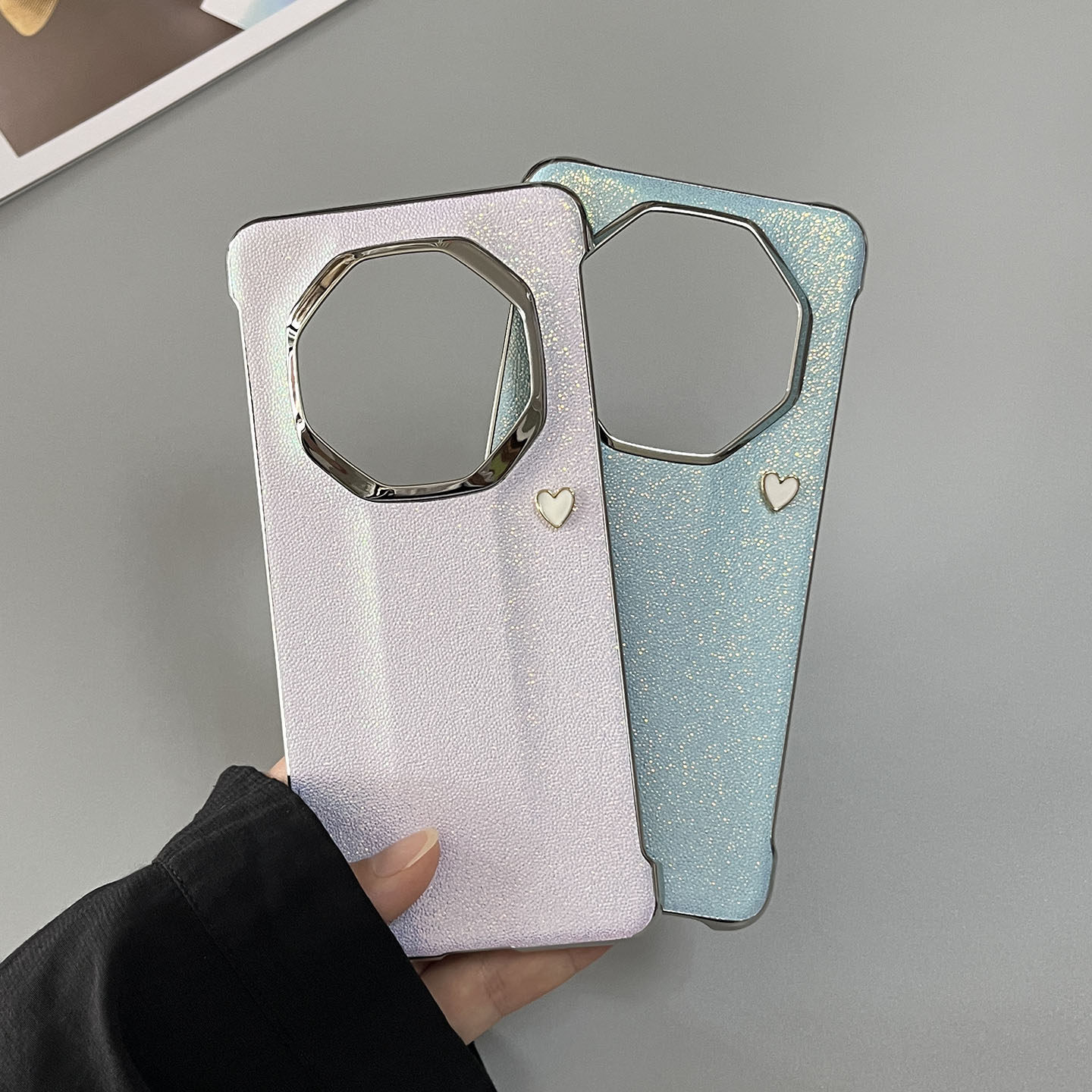 新款华为mate70RS非凡大师超薄手机壳立体爱心适用mate60RS炫彩镭射无边框外壳70RS保时捷个性创意时尚保护套