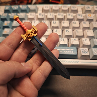 动力剑链锯剑暗源战锤 3mm握把 武器配件 适配机娘高达