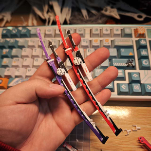 现货战双帕弥什露西娅深红囚影封刃太刀夜煌 武器刀模型 1/12